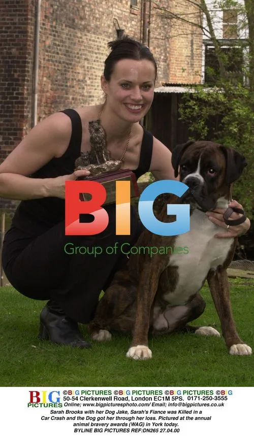 Sarah Brooks with her Dog Jake at Animal Bravery Awards