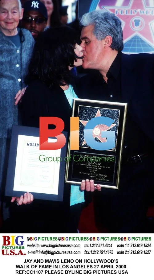 JAY AND MAVIS LENO ON HOLLYWOOD'S WALK OF FAME