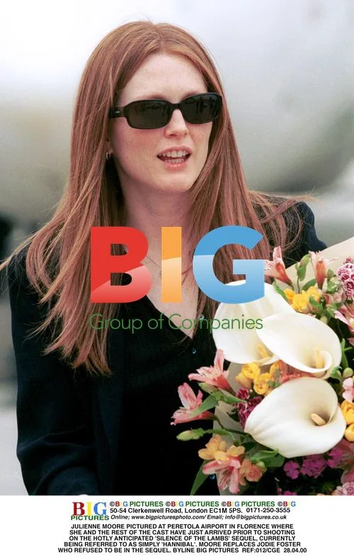 Julienne Moore at Peretola Airport