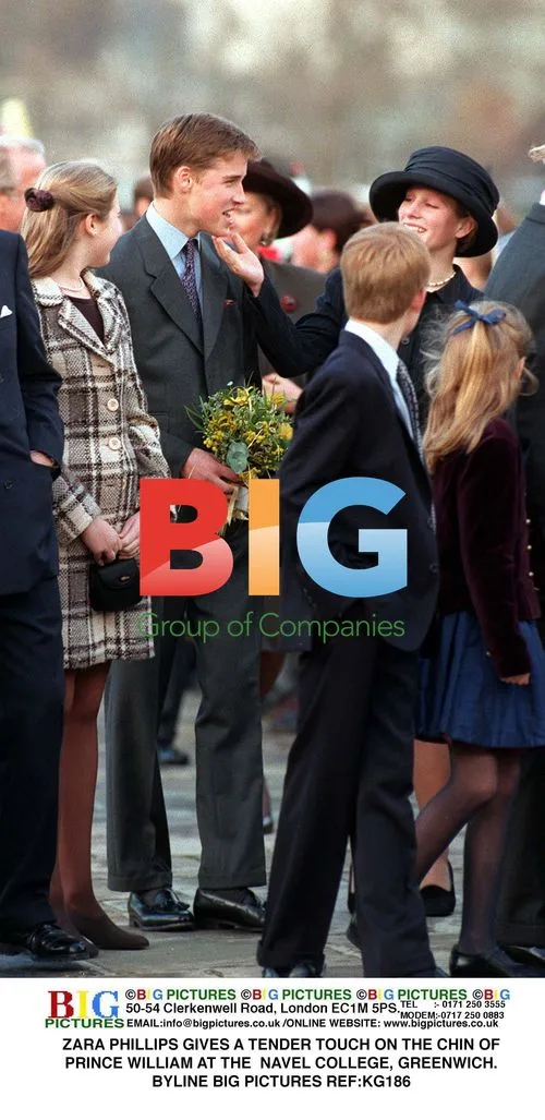 Zara Phillips and Prince William at Navel College