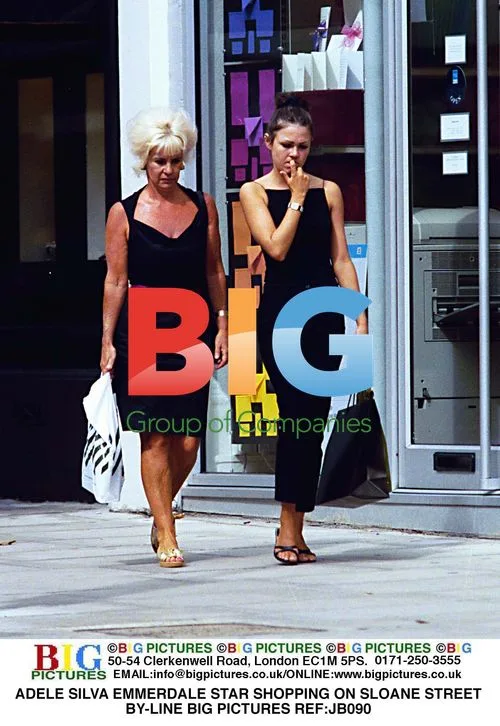 Adele Silva shopping on Sloane Street