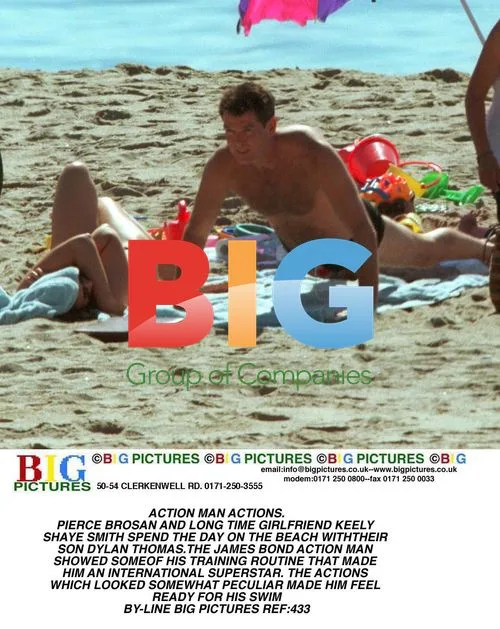 Pierce Brosnan Family Beach Day