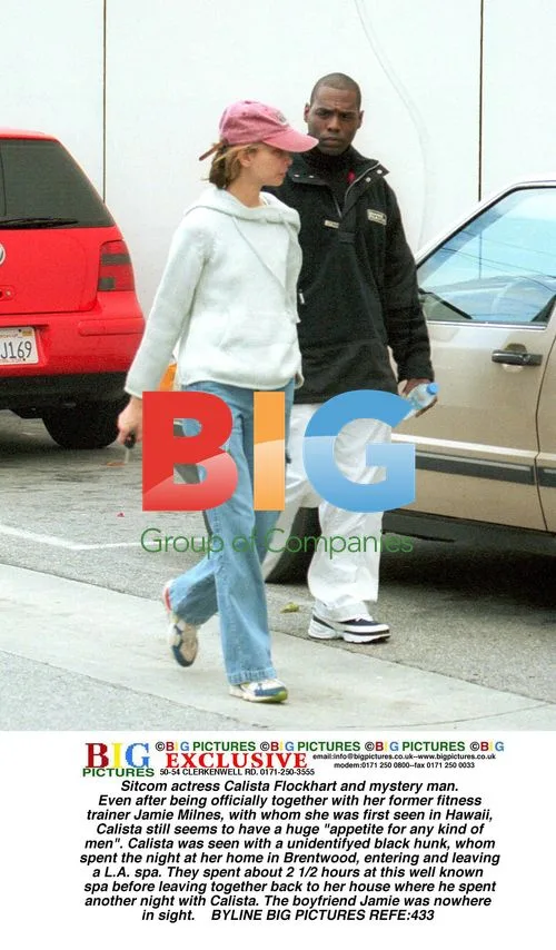 Calista Flockhart seen with mystery man