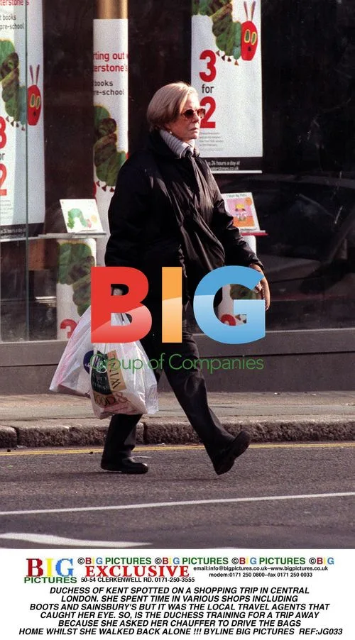 Duchess of Kent Shopping in London