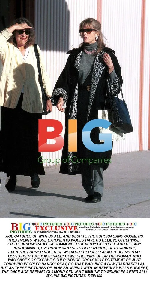 Jane Fonda Shopping in Beverley Hills