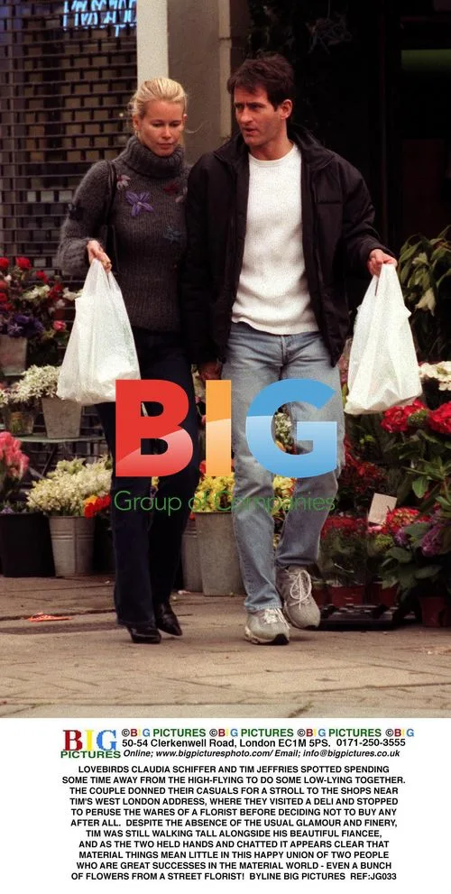 Claudia Schiffer and Tim Jeffries Spotted Shopping