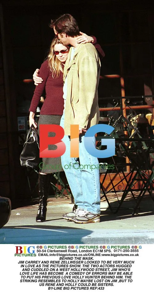 JIM CARREY and RENE ZELLWEGER Show Affection