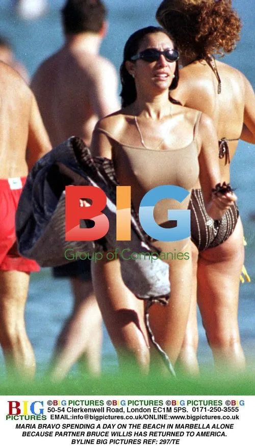 Maria Bravo Spending Day on Beach in Marbella