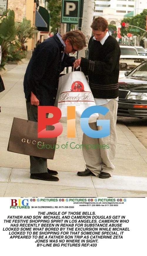 Michael and Cameron Douglas Shopping in LA