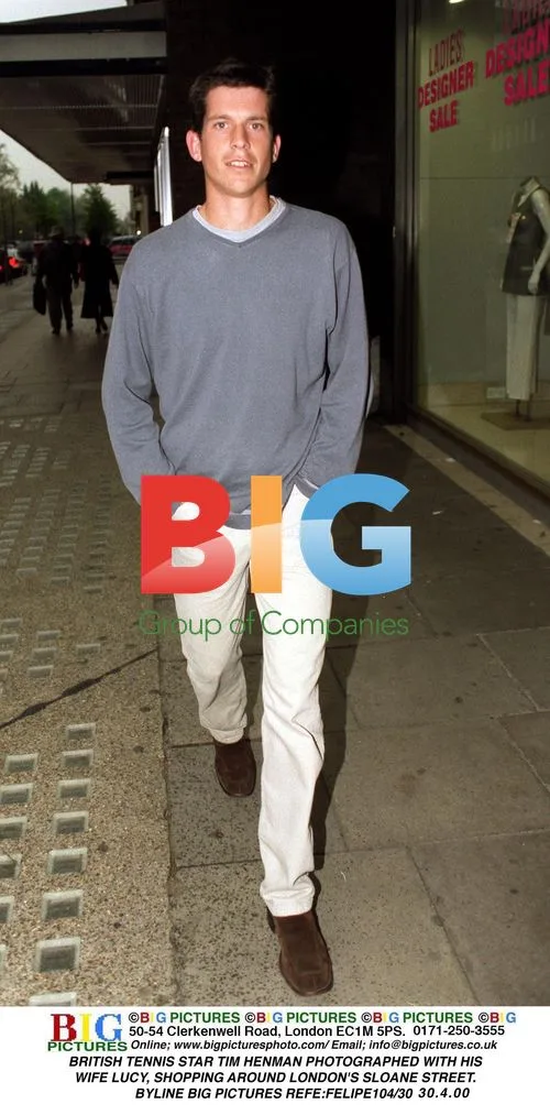 Tim Henman and wife Lucy shopping in London