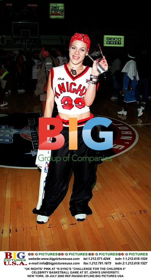 PINK at *N SYNC's 'Challenge for the Children' Basketball Game
