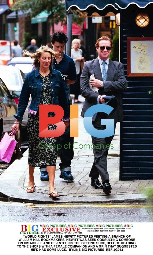 James Hewitt visits William Hill bookmakers