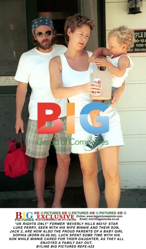 Luke Perry with Family