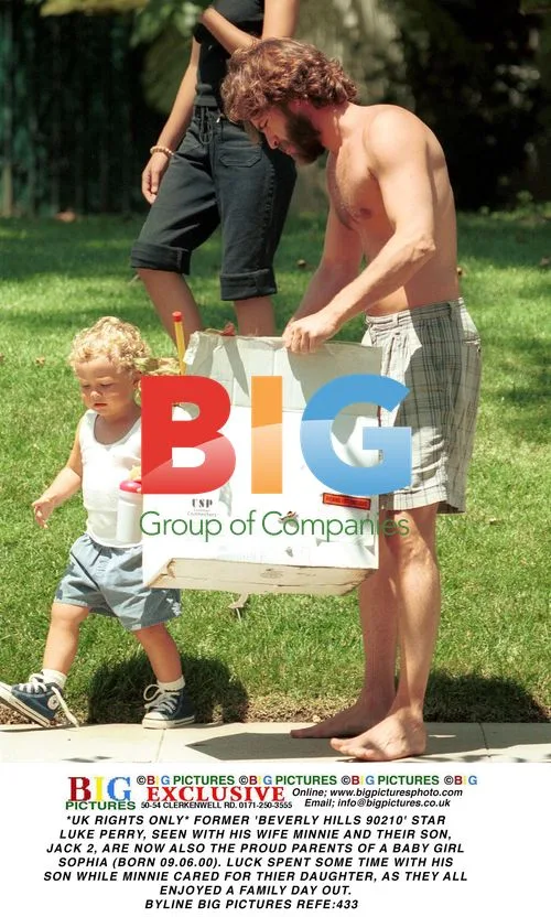 Luke Perry with Family
