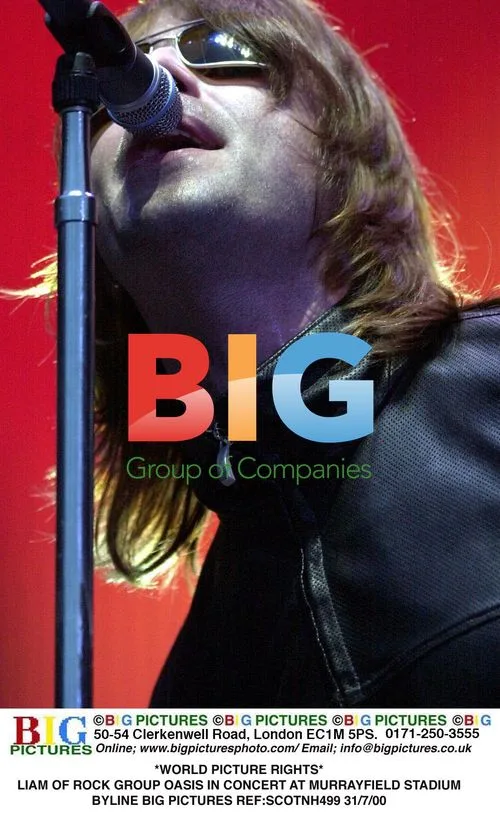 LIAM OF ROCK GROUP OASIS IN CONCERT