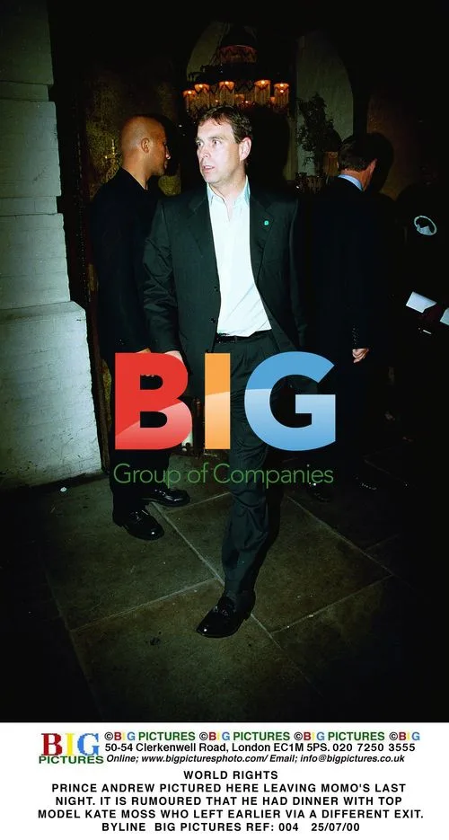 Prince Andrew Leaves Momo's After Dinner