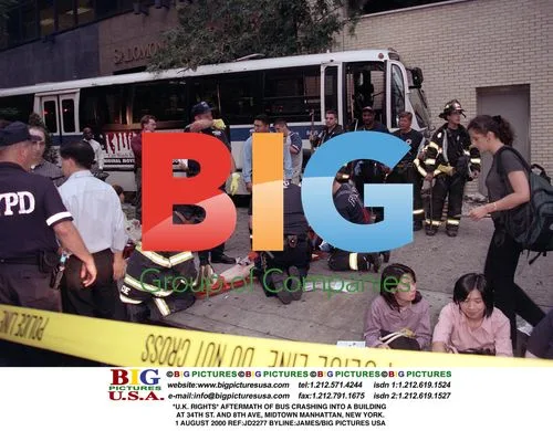 Bus Crash into Building in Midtown Manhattan