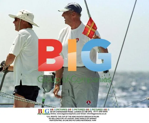 King Harald of Norway at Ragata Cup in Palma de Mallorca