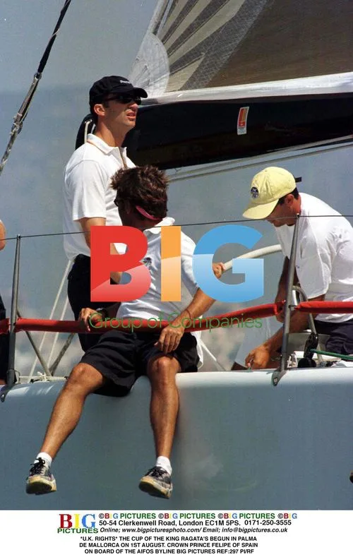 Crown Prince Felipe at King Ragata's Regata in Palma de Mallorca