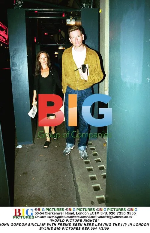 John Gordon Sinclair leaves The Ivy in London