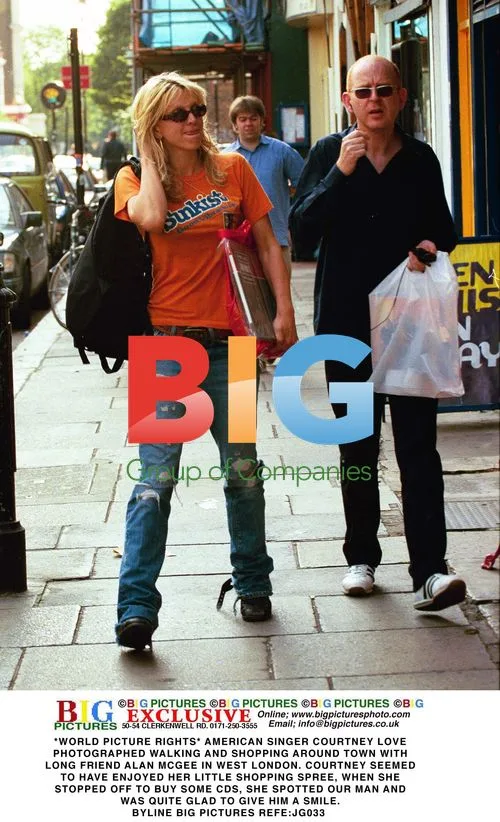Courtney Love Shopping with Alan McGee