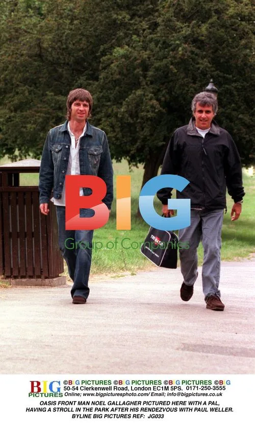 Noel Gallagher Strolls in the Park After Meeting with Paul Weller