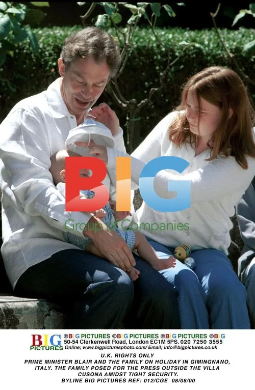 Blair Family on Holiday in Italy