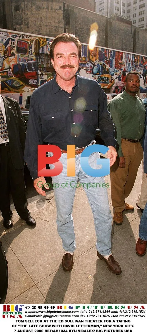 TOM SELLECK at David Letterman's "The Late Show"