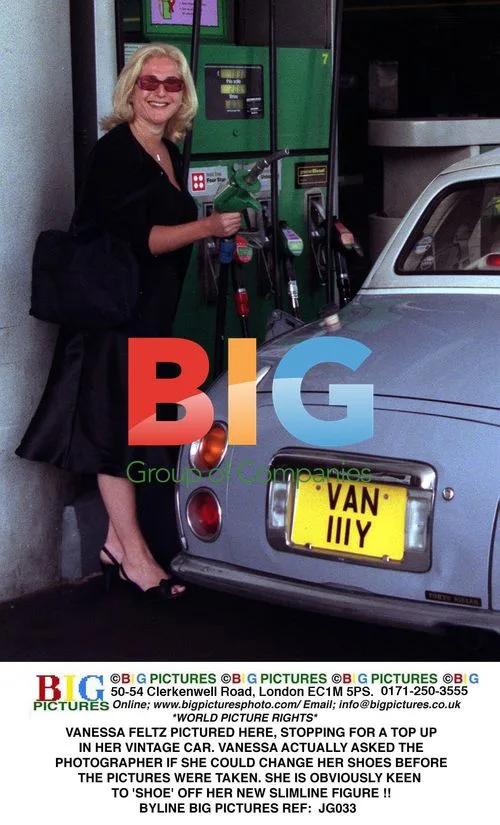 Vanessa Feltz Refuels in Vintage Car