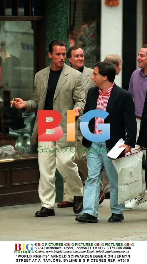Arnold Schwarzenegger on Jermyn Street