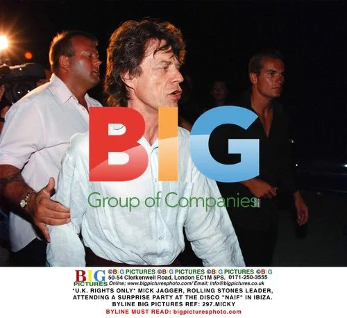Mick Jagger Attends Surprise Party at Ibiza Disco