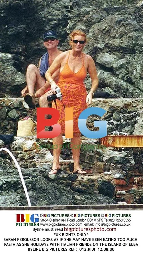 Sarah Ferguson on Holiday in Elba