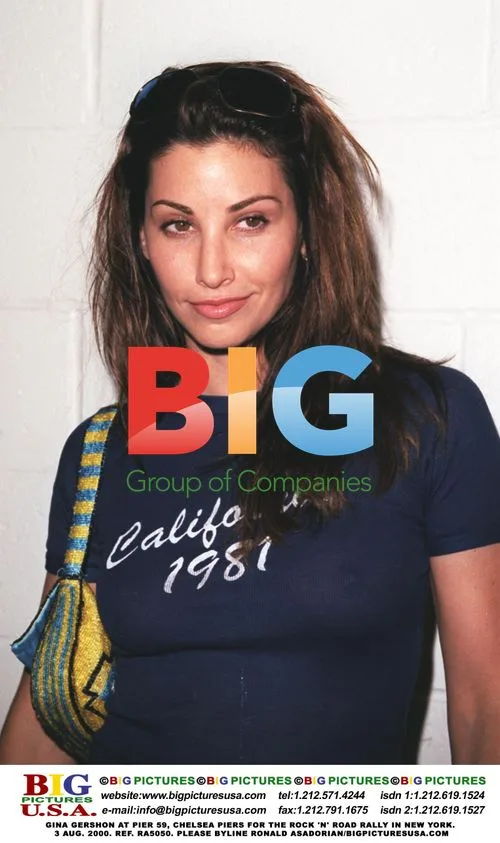 Gina Gershon at Pier 59 for Rock 'N' Road Rally
