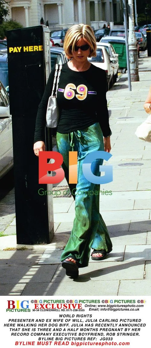 Julia Carling Walks Dog Biff