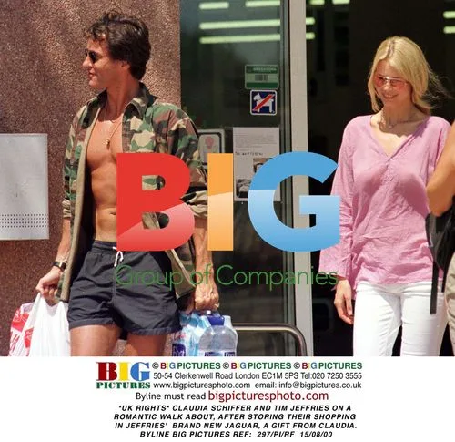 Claudia Schiffer and Tim Jeffries on Romantic Walk