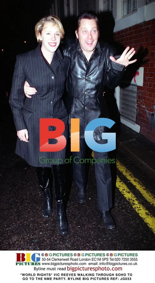 Vic Reeves Walks to NME Party in Soho