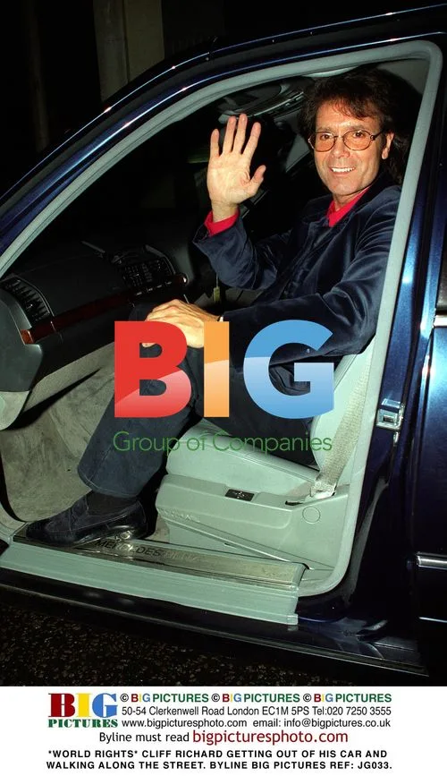 Cliff Richard Leaving Car and Walking
