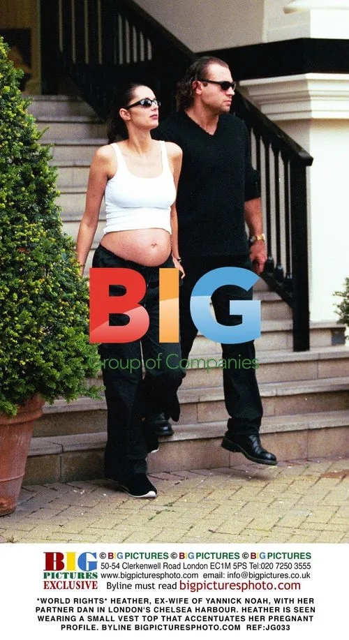 Heather, Ex-Wife of Yannick Noah, and Partner Dan in London