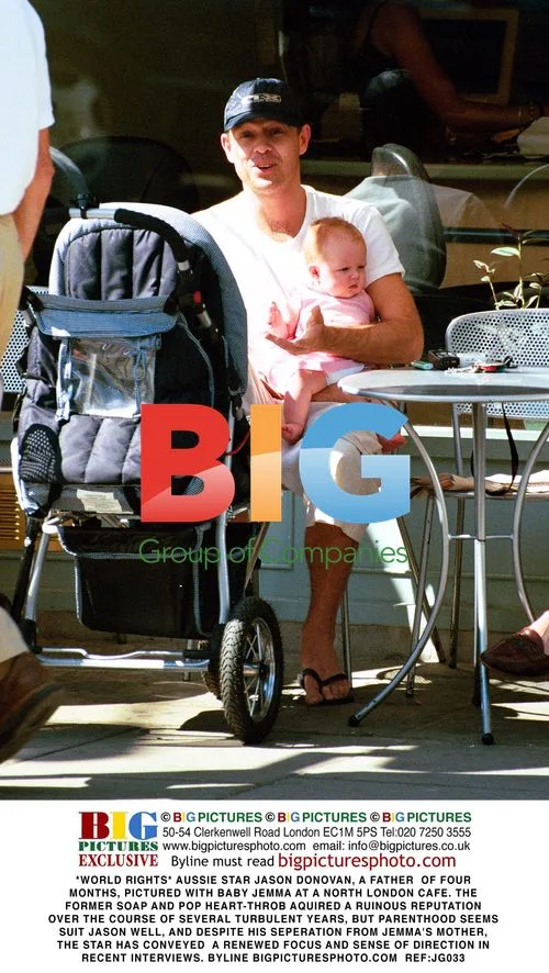 Aussie Star Jason Donovan with Baby Jemma