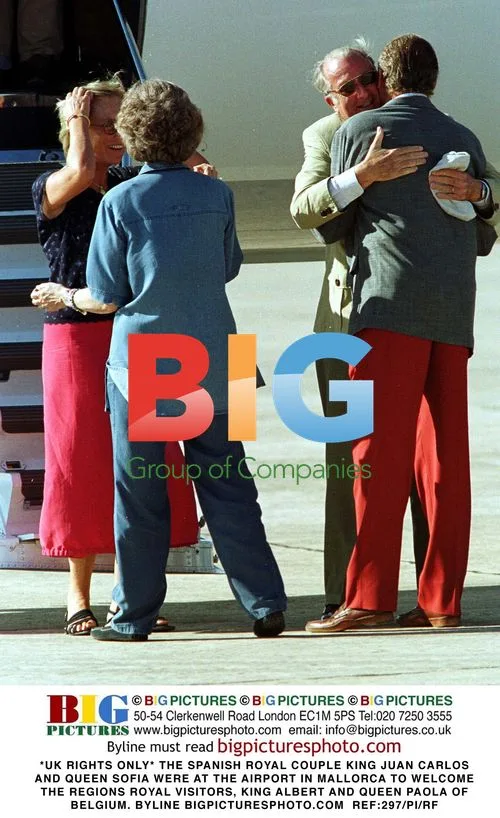 Spanish and Belgian Royals at Mallorca Airport