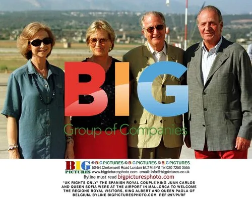 Spanish and Belgian Royals at Mallorca Airport