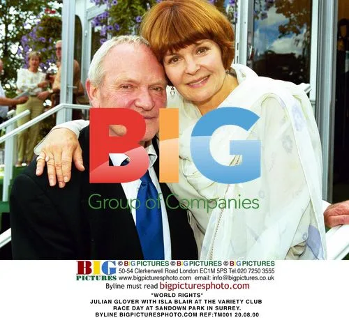 Julian Glover and Isla Blair at Variety Club Race Day
