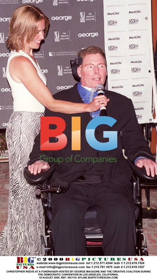 Christopher Reeve at Democratic Convention Fundraiser