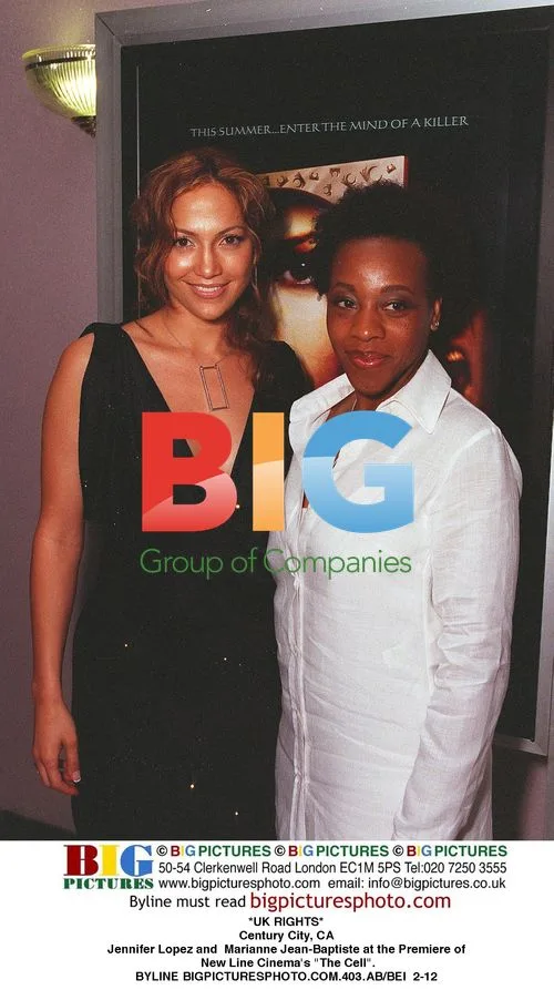 Jennifer Lopez and Marianne Jean-Baptiste at The Cell Premiere