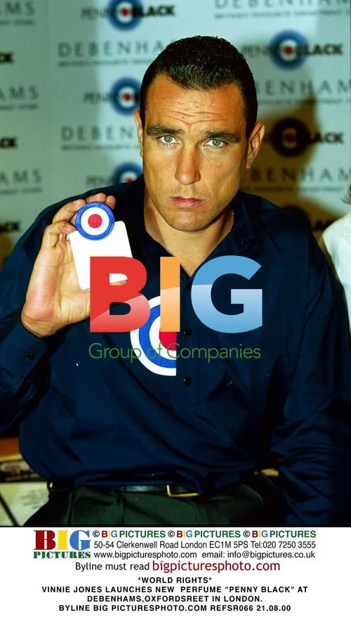 Vinnie Jones Launches Perfume 'Penny Black'