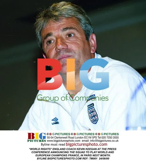 ENGLAND COACH KEVIN KEEGAN AT PRESS CONFERENCE