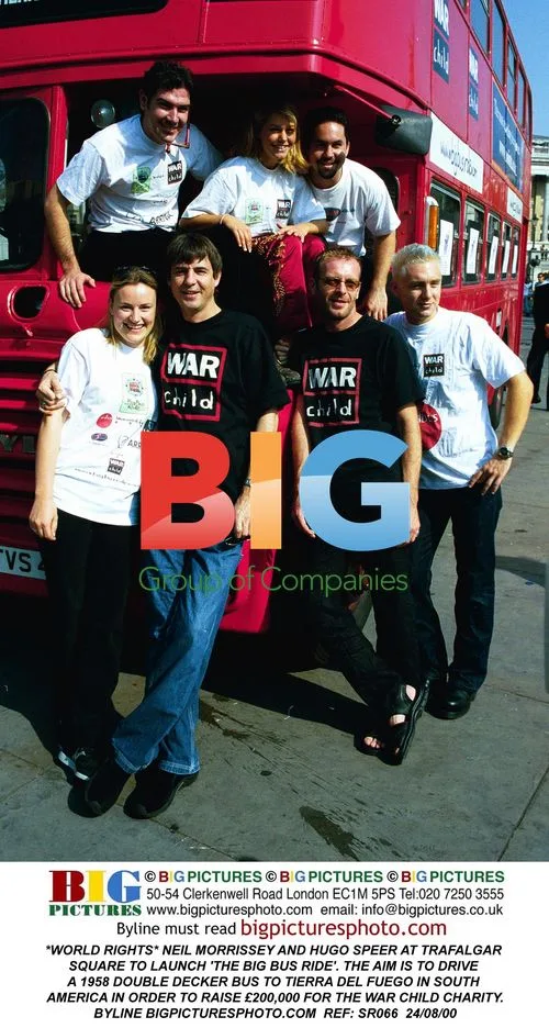 NEIL MORRISSEY AND HUGO SPEER AT TRAFALGAR SQUARE