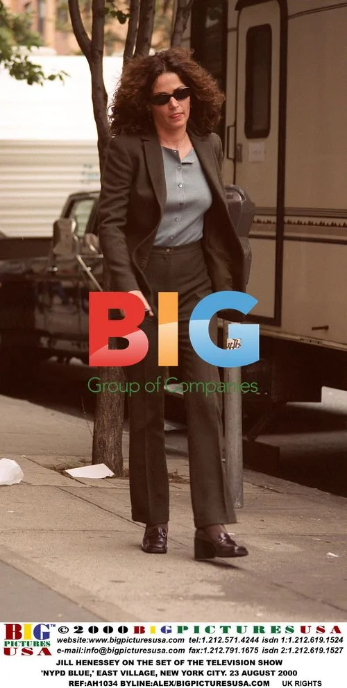 Jill Henessey on 'NYPD Blue' Set