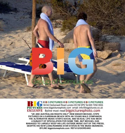 Michael Stipe Photographed on Sardinian Beach
