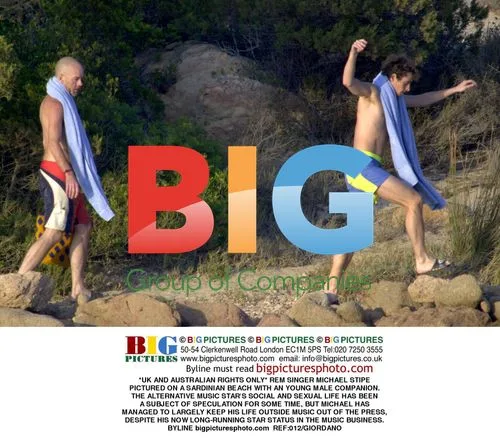 REM's Michael Stipe on Sardinian Beach